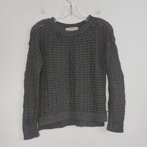Loft Gray Knit Sweater